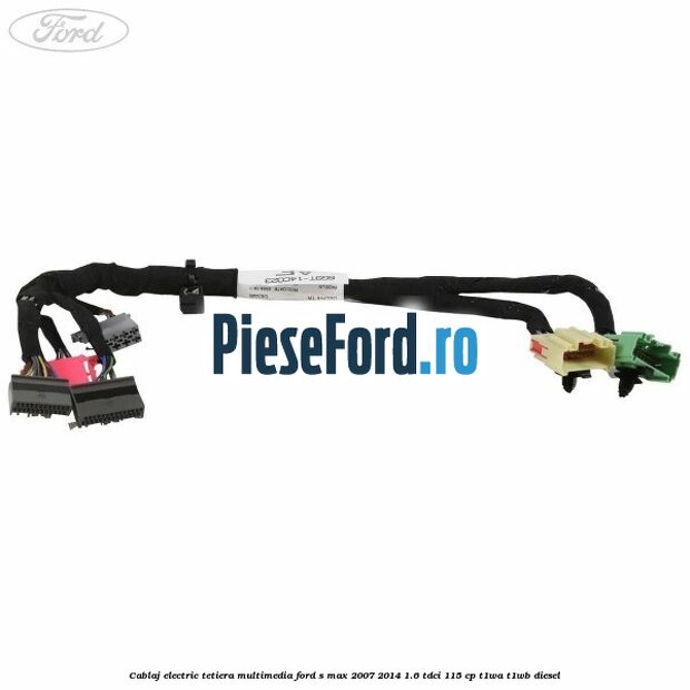 Cablaj electric tetiera multimedia Ford S-Max 2007-2014 1.6 TDCi 115 cp T1WA, T1WB diesel
