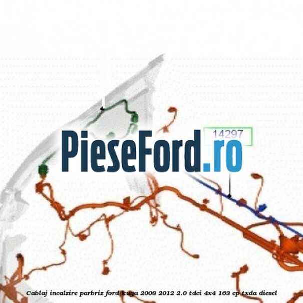 Cablaj incalzire parbriz Ford Kuga 2008-2012 2.0 TDCI 4x4 163 cp TXDA diesel