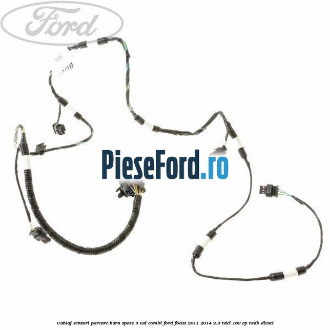 Cablaj senzori parcare, bara spate 5 usi combi Ford Focus 2011-2014 2.0 TDCi 163 cp TXDB diesel