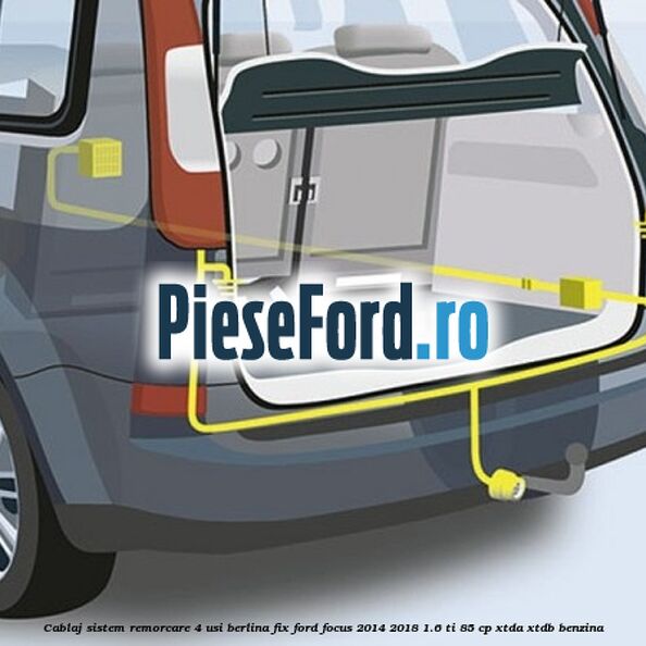 Cablaj sistem remorcare 4 usi berlina fix Ford Focus 2014-2018 1.6 Ti 85 cp XTDA, XTDB benzina