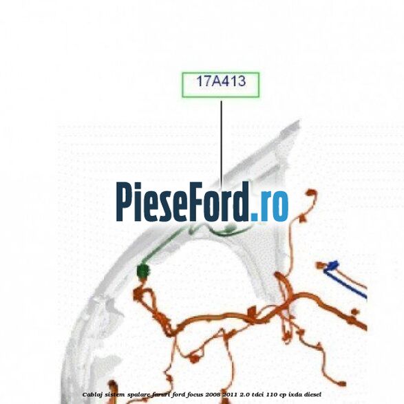 Cablaj sistem spalare faruri Ford Focus 2008-2011 2.0 TDCi 110 cp IXDA diesel