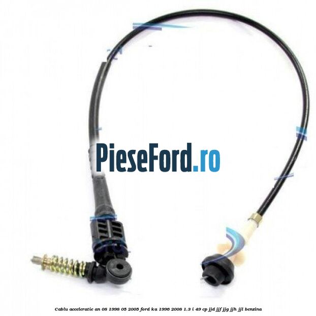 Cablu acceleratie an 08/1998-05/2005 Ford Ka 1996-2008 1.3 i 49 cp JJD, JJF, JJG, JJH, JJL benzina