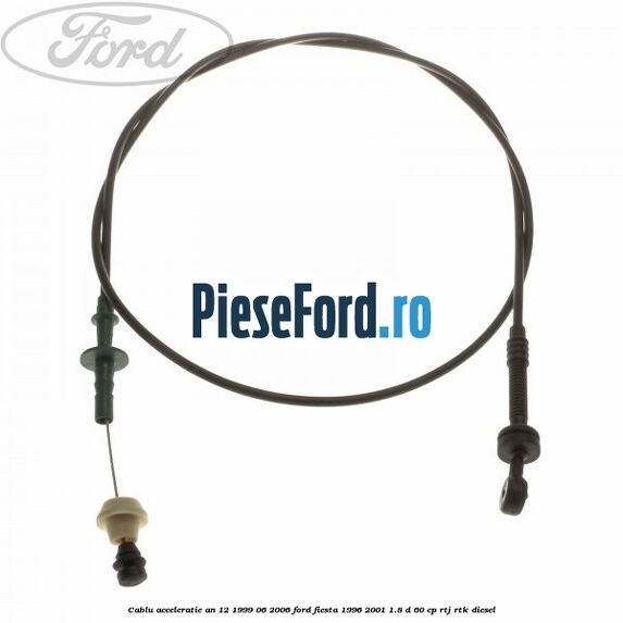 Cablu acceleratie an 12/1999-06/2006 Ford Fiesta 1996-2001 1.8 D 60 cp RTJ, RTK diesel