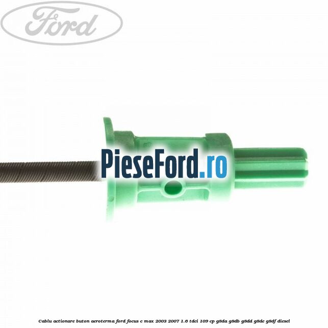 Cablu actionare buton aeroterma Ford Focus C-Max 2003-2007 1.6 TDCi 109 cp G8DA, G8DB, G8DD, G8DE, G8DF diesel