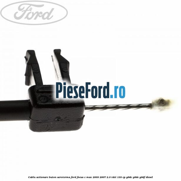 Cablu actionare buton aeroterma Ford Focus C-Max 2003-2007 2.0 TDCi 133 cp G6DC, G6DE, G6DF diesel