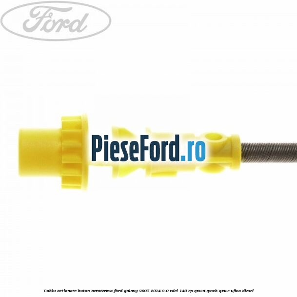 Cablu actionare buton aeroterma Ford Galaxy 2007-2014 2.0 TDCi 140 cp QXWA, QXWB, QXWC, UFWA diesel