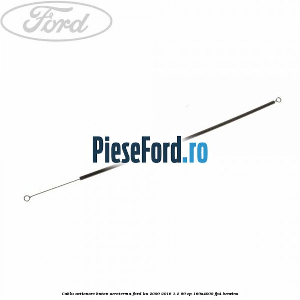 Cablu actionare buton aeroterma Ford Ka 2009-2016 1.2 69 cp 169A4000, FP4 benzina