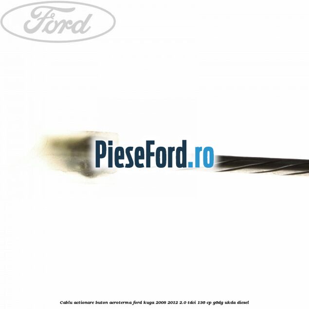 Cablu actionare buton aeroterma Ford Kuga 2008-2012 2.0 TDCi 136 cp G6DG, UKDA diesel