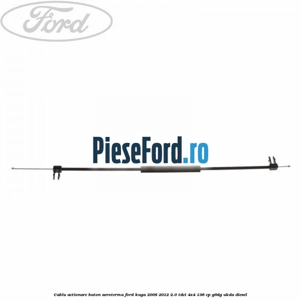 Cablu actionare buton aeroterma Ford Kuga 2008-2012 2.0 TDCi 4x4 136 cp G6DG, UKDA diesel