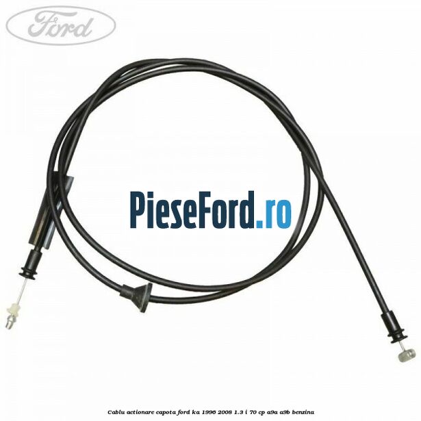 Cablu actionare capota Ford Ka 1996-2008 1.3 i 70 cp A9A, A9B benzina