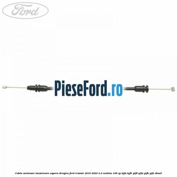 Cablu actionare incuietoare capota dreapta Ford Transit 2019-2023 2.0 EcoBlue 105 cp BJFA, BJFB, YLF6, YLFA, YLFB, YLFS diesel