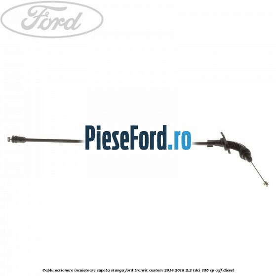 Cablu actionare incuietoare capota stanga Ford Transit Custom 2014-2018 2.2 TDCi 155 cp CVFF diesel