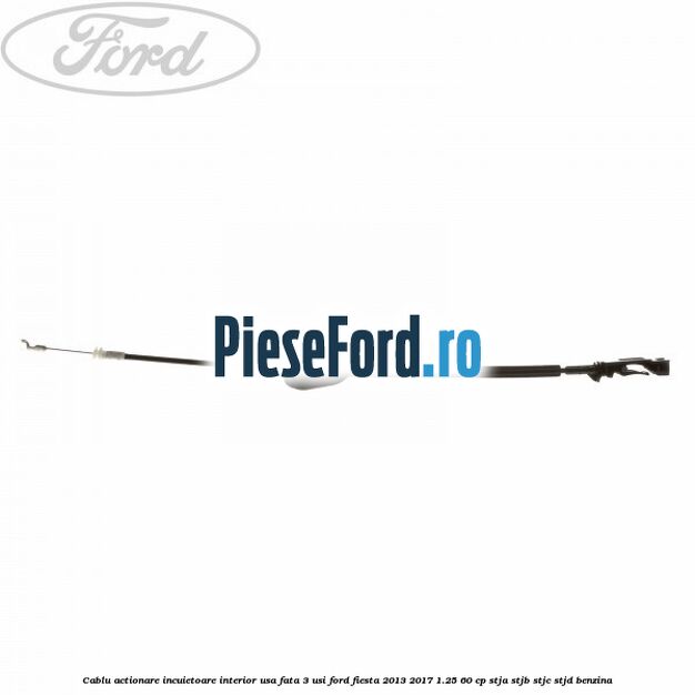 Cablu actionare incuietoare interior usa fata 3 usi Ford Fiesta 2013-2017 1.25 60 cp STJA, STJB, STJC, STJD benzina