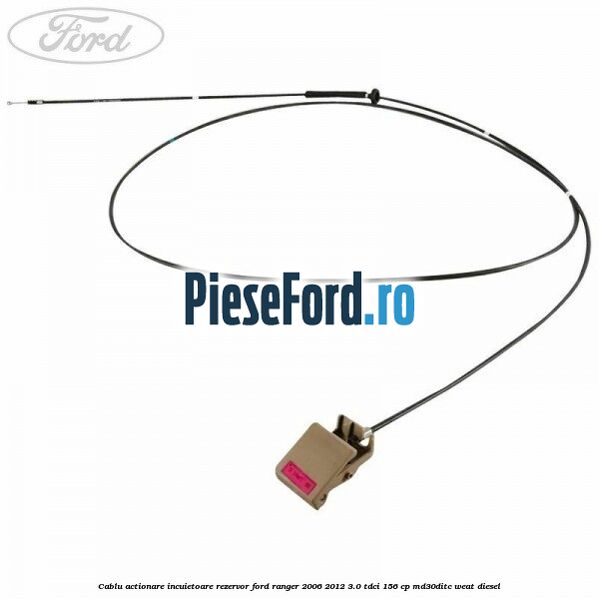 Cablu actionare incuietoare rezervor Ford Ranger 2006-2012 3.0 TDCi 156 cp MD30DITC, WEAT diesel