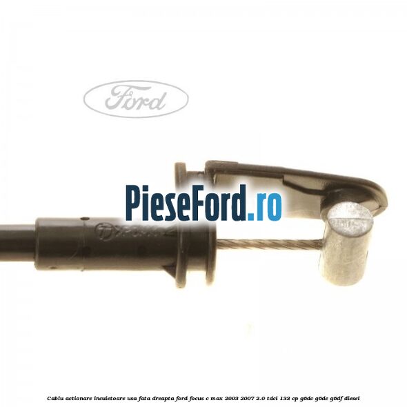 Cablu actionare incuietoare usa fata dreapta Ford Focus C-Max 2003-2007 2.0 TDCi 133 cp G6DC, G6DE, G6DF diesel