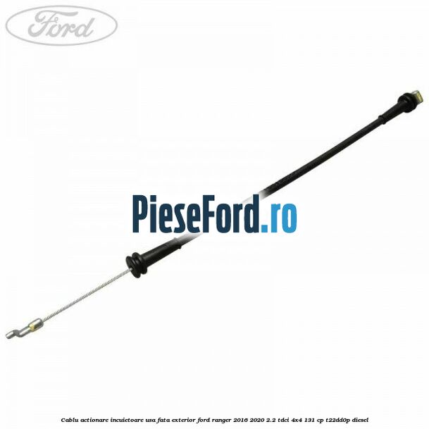 Cablu actionare incuietoare usa fata exterior Ford Ranger 2016-2020 2.2 TDCi 4x4 131 cp T22DD0P diesel
