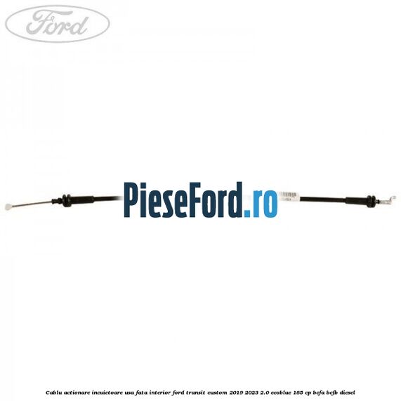Cablu actionare incuietoare usa fata interior Ford Transit Custom 2019-2023 2.0 EcoBlue 185 cp BCFA, BCFB diesel