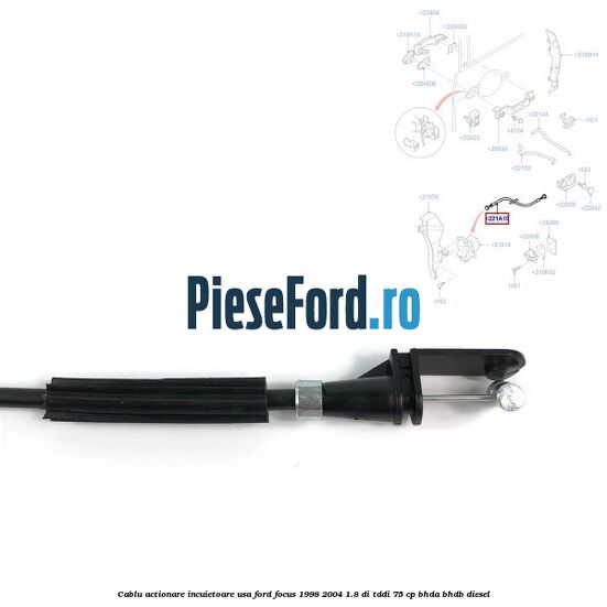 Cablu actionare incuietoare usa Ford Focus 1998-2004 1.8 DI/TDDi 75 cp BHDA, BHDB diesel