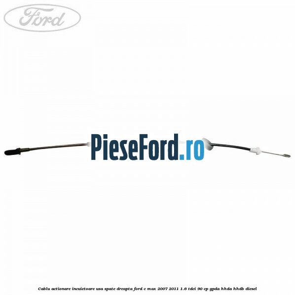 Cablu actionare incuietoare usa spate dreapta Ford C-Max 2007-2011 1.6 TDCi 90 cp GPDA, HHDA, HHDB diesel
