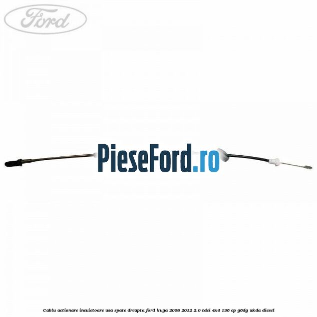 Cablu actionare incuietoare usa spate dreapta Ford Kuga 2008-2012 2.0 TDCi 4x4 136 cp G6DG, UKDA diesel