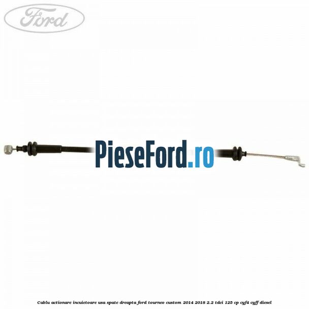 Cablu actionare incuietoare usa spate dreapta Ford Tourneo Custom 2014-2018 2.2 TDCi 125 cp CYF4, CYFF diesel