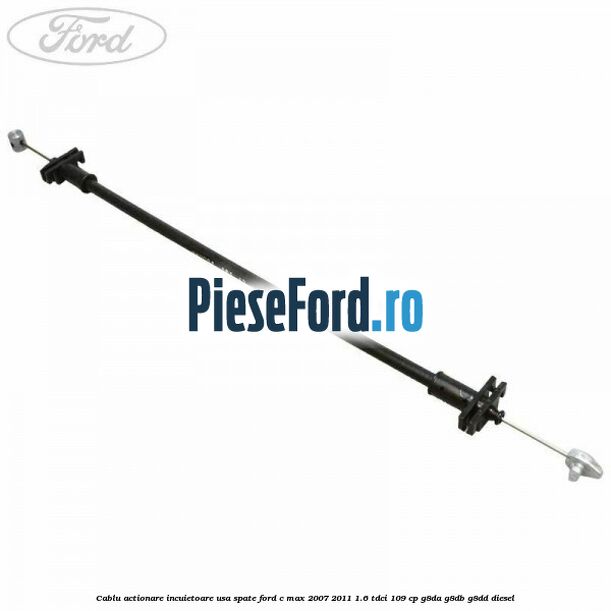 Cablu actionare incuietoare usa spate Ford C-Max 2007-2011 1.6 TDCi 109 cp G8DA, G8DB, G8DD diesel