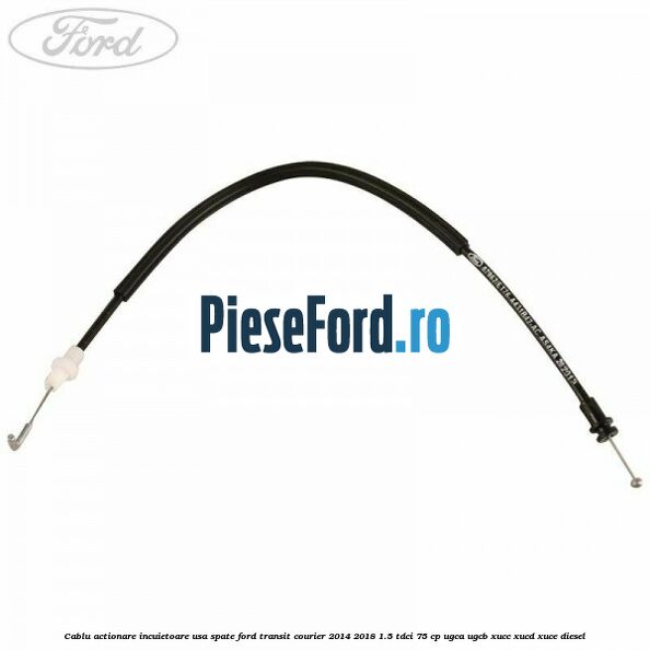 Cablu actionare incuietoare usa spate Ford Transit Courier 2014-2018 1.5 TDCi 75 cp UGCA, UGCB, XUCC, XUCD, XUCE diesel