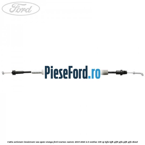 Cablu actionare incuietoare usa spate stanga Ford Tourneo Custom 2019-2023 2.0 EcoBlue 105 cp BJFA, BJFB, YLF6, YLFA, YLFB, YLFS diesel