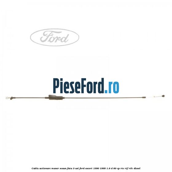Cablu actionare maner scaun fata 3 usi Ford Escort 1990-1995 1.8 D 60 cp RTE, RTF, RTH diesel