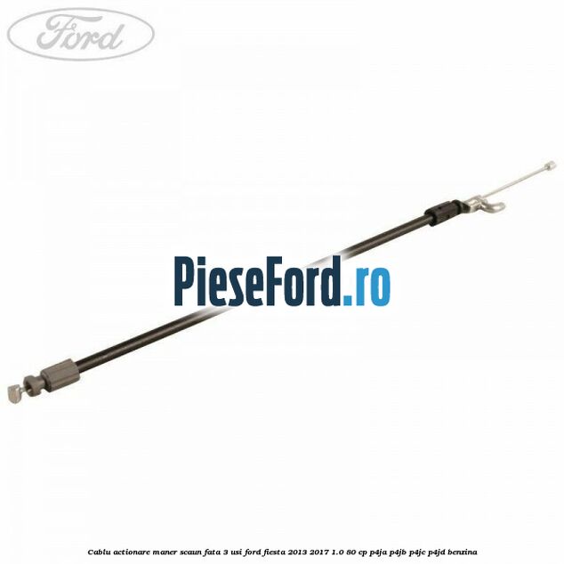 Cablu actionare maner scaun fata 3 usi Ford Fiesta 2013-2017 1.0 80 cp P4JA, P4JB, P4JC, P4JD benzina