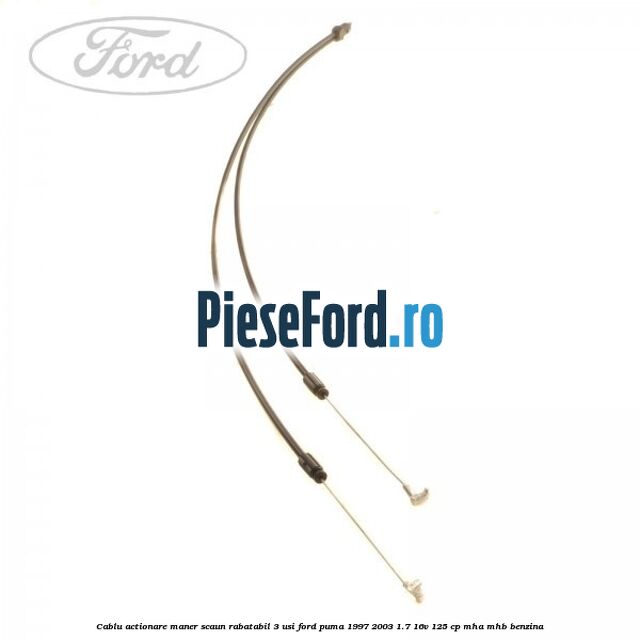 Cablu actionare maner scaun rabatabil 3 usi Ford Puma 1997-2003 1.7 16V 125 cp MHA, MHB benzina