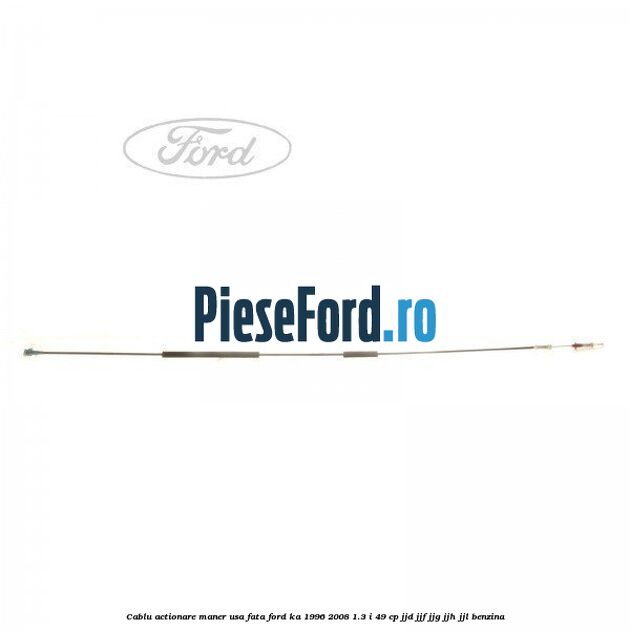 Cablu actionare maner usa fata Ford Ka 1996-2008 1.3 i 49 cp JJD, JJF, JJG, JJH, JJL benzina