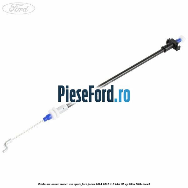 Cablu actionare maner usa spate Ford Focus 2014-2018 1.6 TDCi 95 cp T3DA, T3DB diesel
