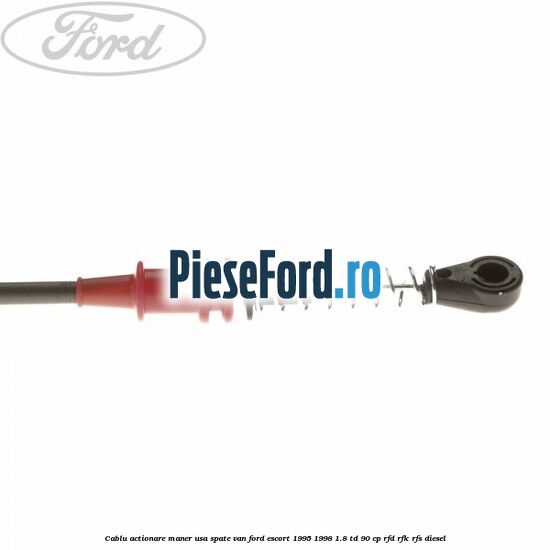 Cablu actionare maner usa spate VAN Ford Escort 1995-1998 1.8 TD 90 cp RFD, RFK, RFS diesel