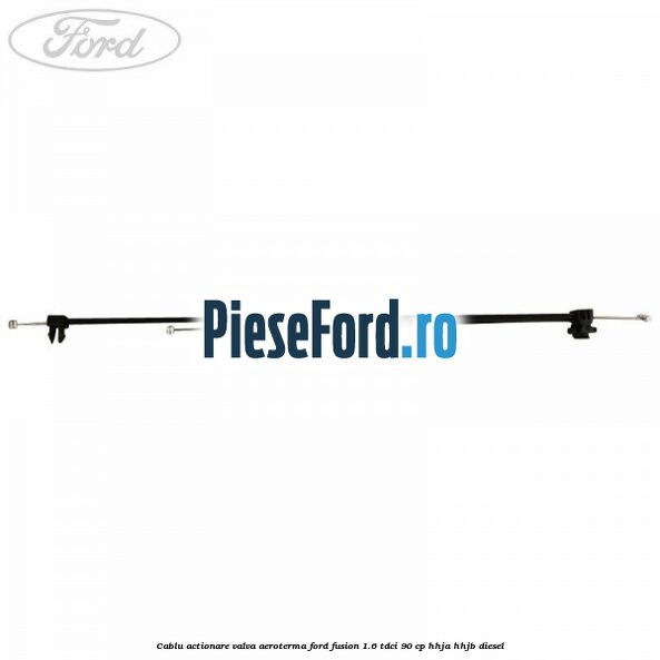 Cablu actionare valva aeroterma Ford Fusion 1.6 TDCi 90 cp HHJA, HHJB diesel