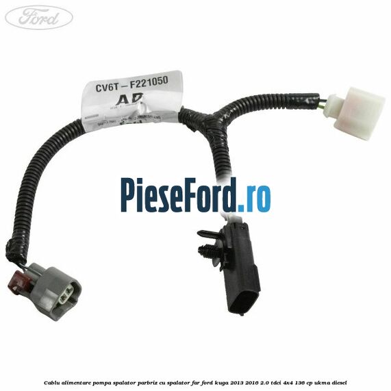 Cablu alimentare pompa spalator parbriz, cu spalator far Ford Kuga 2013-2016 2.0 TDCi 4x4 136 cp UKMA diesel