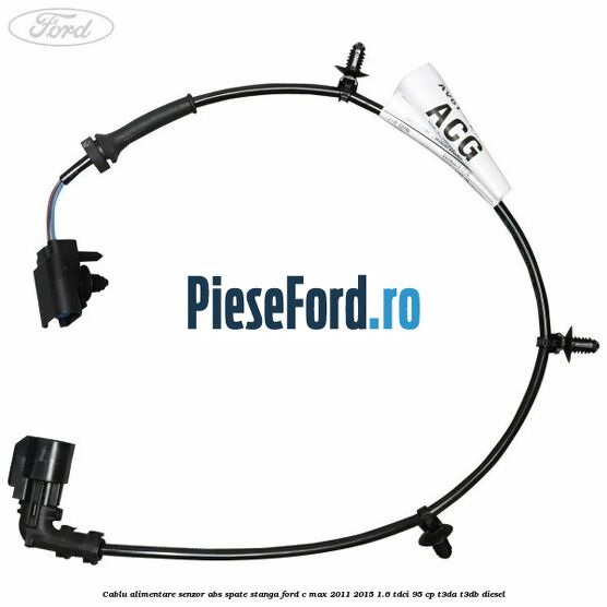 Cablu alimentare senzor abs spate stanga Ford C-Max 2011-2015 1.6 TDCi 95 cp T3DA, T3DB diesel