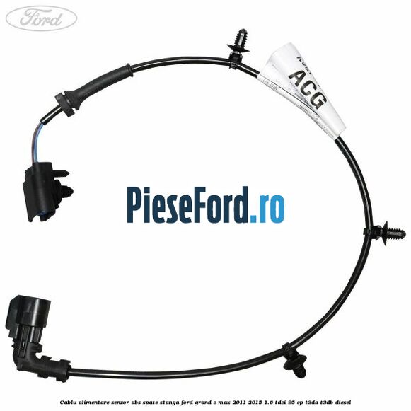 Cablu alimentare senzor abs spate stanga Ford Grand C-Max 2011-2015 1.6 TDCi 95 cp T3DA, T3DB diesel