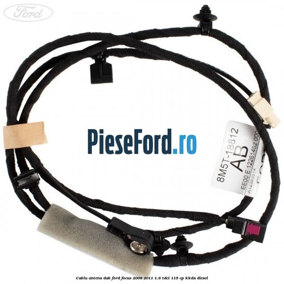 Cablu antena DAB Ford Focus 2008-2011 1.8 TDCi 115 cp KKDA diesel
