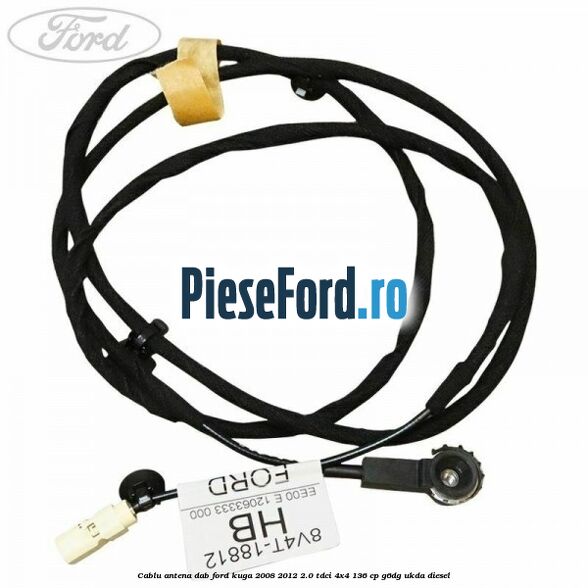 Cablu antena DAB Ford Kuga 2008-2012 2.0 TDCi 4x4 136 cp G6DG, UKDA diesel