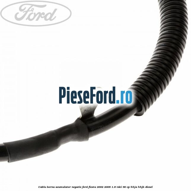 Cablu borna acumulator negativ Ford Fiesta 2002-2005 1.6 TDCi 90 cp HHJA, HHJB diesel