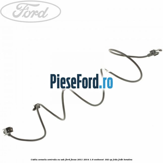 Cablu consola centrala cu usb Ford Focus 2011-2014 1.6 EcoBoost 182 cp JTDA, JTDB benzina