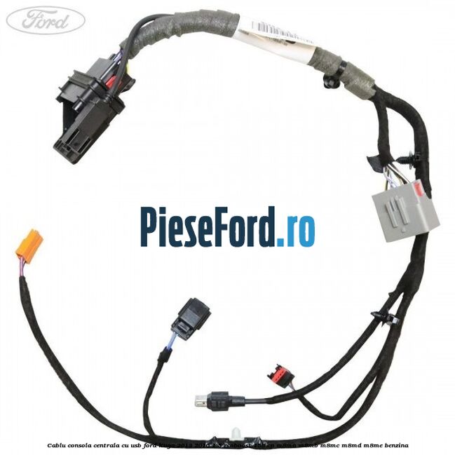 Cablu consola centrala cu usb Ford Kuga 2013-2016 1.5 EcoBoost 150 cp M8MA, M8MB, M8MC, M8MD, M8ME benzina