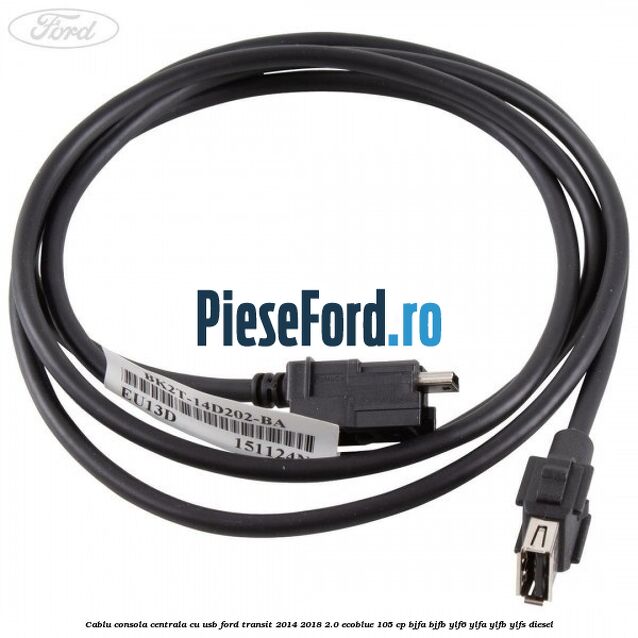Cablu consola centrala cu usb Ford Transit 2014-2018 2.0 EcoBlue 105 cp BJFA, BJFB, YLF6, YLFA, YLFB, YLFS diesel