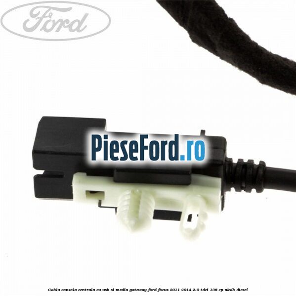 Cablu consola centrala cu usb si media gateway Ford Focus 2011-2014 2.0 TDCi 136 cp UKDB diesel