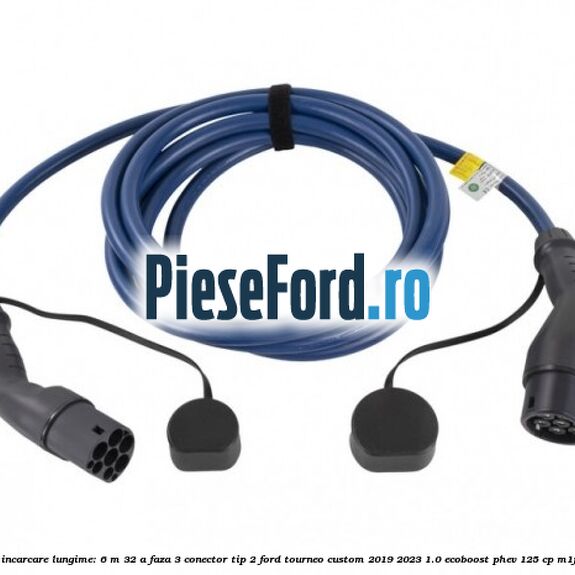 Cablu de incarcare lungime: 6 m 32 A faza 3 conector tip 2 Ford Tourneo Custom 2019-2023 1.0 EcoBoost PHEV 125 cp Cablu de incarcare lungime: 6 m 32 A faza 3 conector tip 2 Ford Tourneo Custom 2019-2023 1.0 EcoBoost PHEV 125 cp M1FA Hybrid