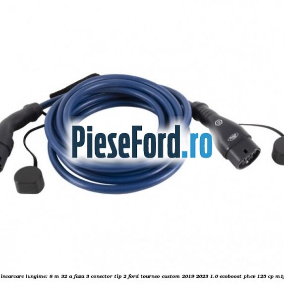 Cablu de incarcare lungime: 8 m 32 A faza 3 conector tip 2 Ford Tourneo Custom 2019-2023 1.0 EcoBoost PHEV 125 cp M1FA Hybrid