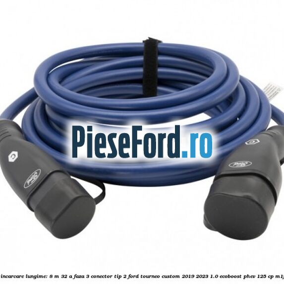 Cablu de incarcare lungime: 8 m 32 A faza 3 conector tip 2 Ford Tourneo Custom 2019-2023 1.0 EcoBoost PHEV 125 cp M1FA Hybrid