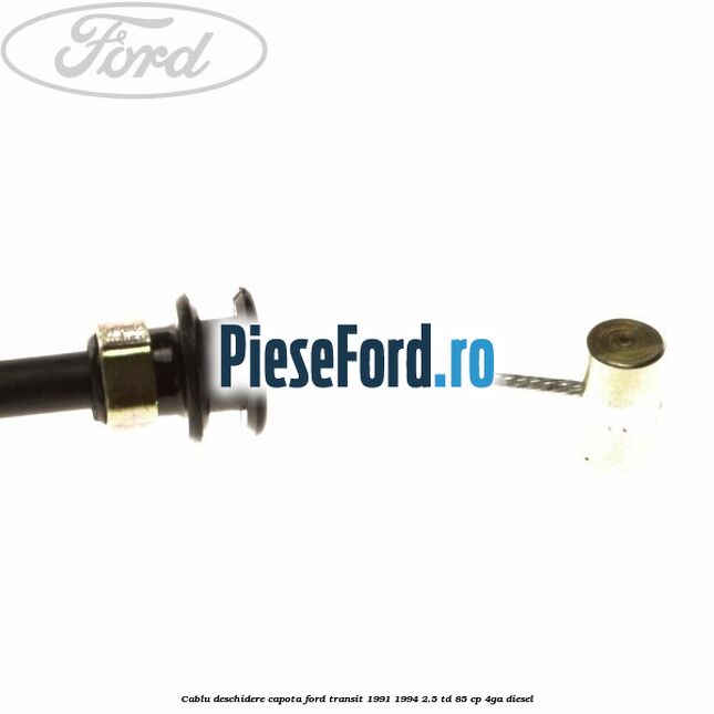Cablu deschidere capota Ford Transit 1991-1994 2.5 TD 85 cp 4GA diesel