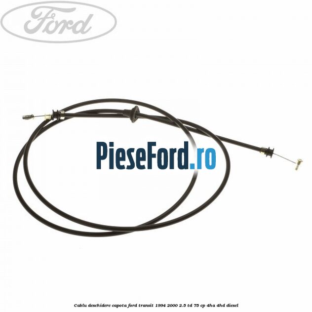 Cablu deschidere capota Ford Transit 1994-2000 2.5 TD 75 cp 4HA, 4HD diesel